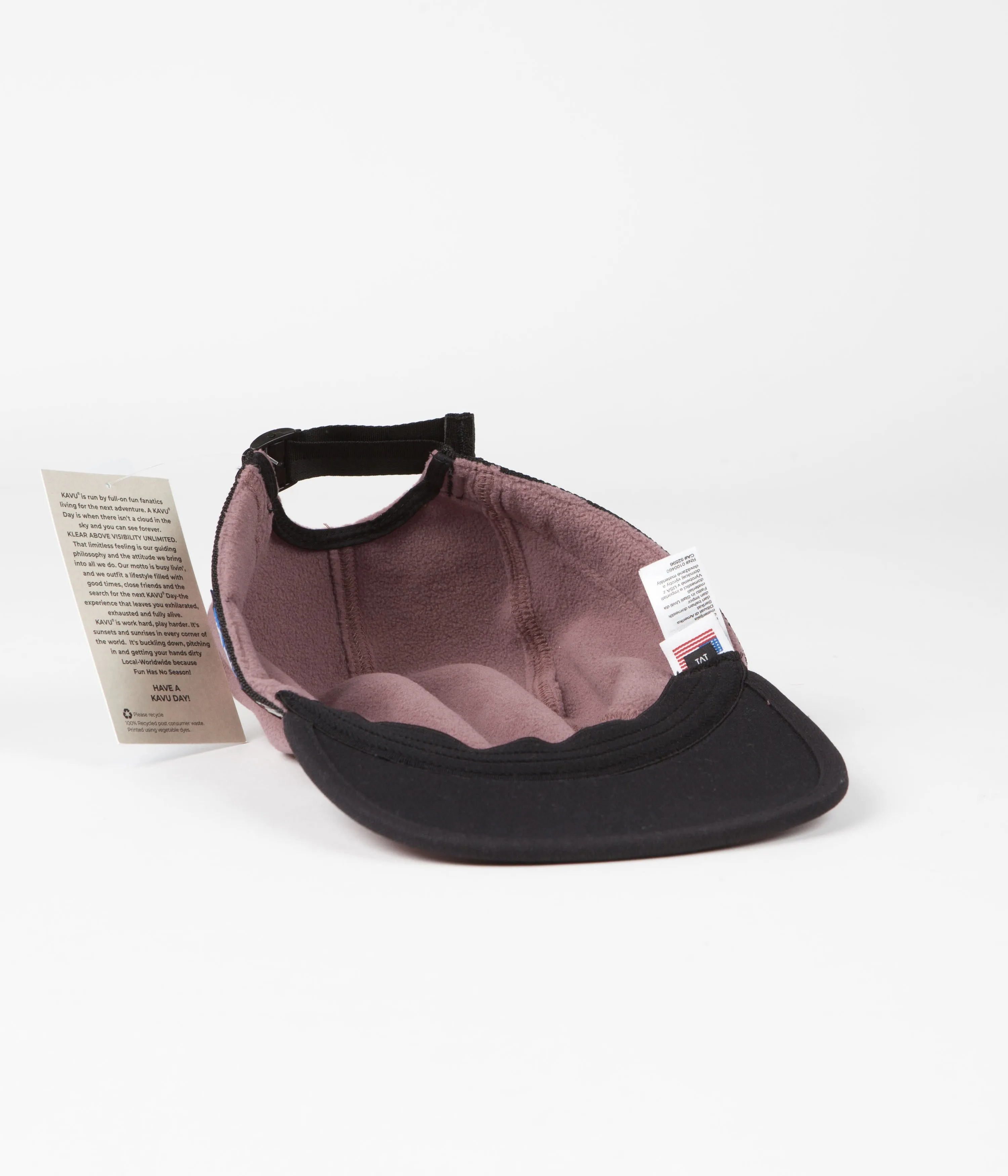 Kavu Fleece 4 Panel Fleece Strap Cap - Rose Brown