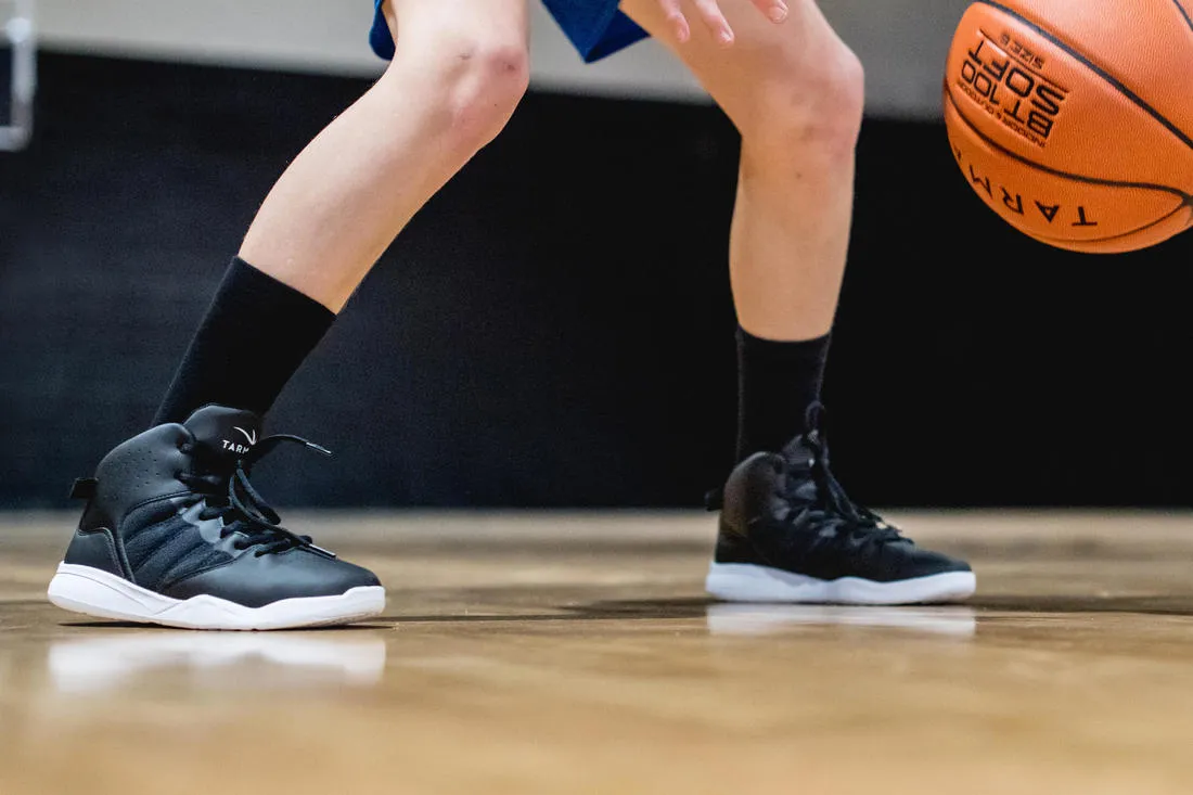 Kids' Beginner Basketball Shoes SS100 - Black