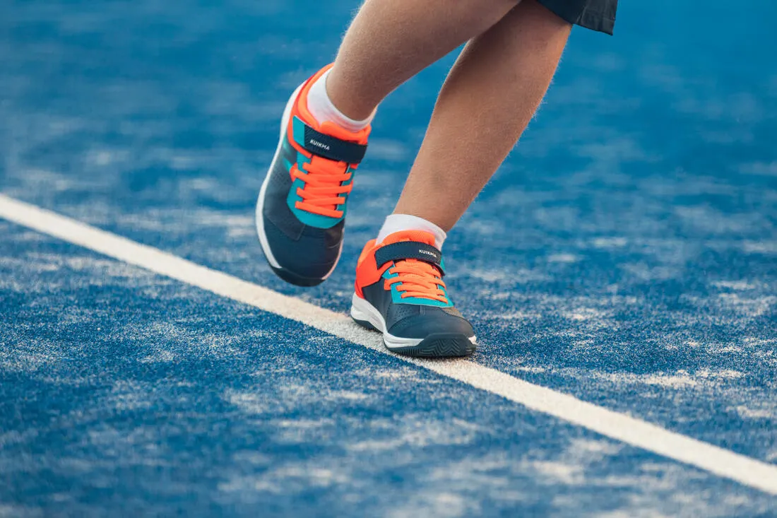 Kids' Padel Shoes PS 190 - Blue/Red