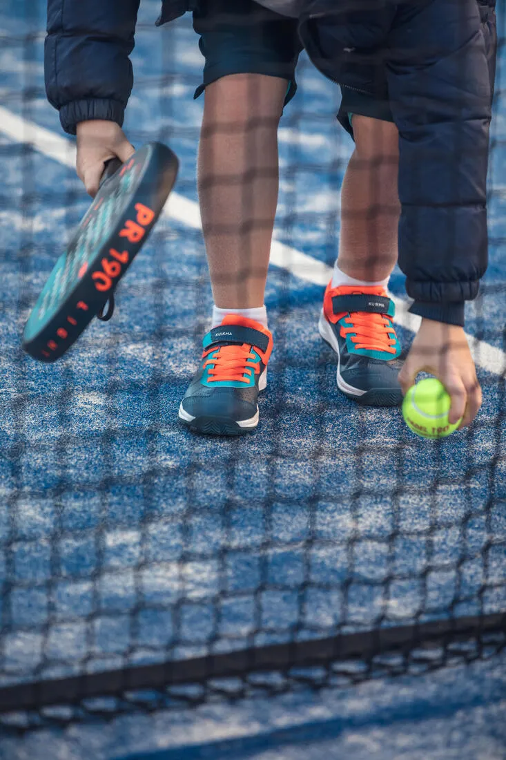 Kids' Padel Shoes PS 190 - Blue/Red