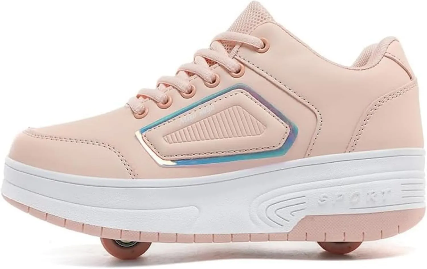 Kids Roller Skate Shoes with Wheels Roller Sneakers for Boys Girls Kids Deformation Wheeled Shoes 