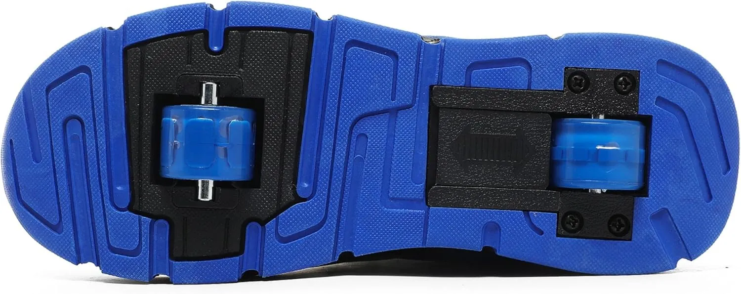 Kids Roller Skate Shoes with Wheels Roller Sneakers for Boys Girls Kids Deformation Wheeled Shoes 