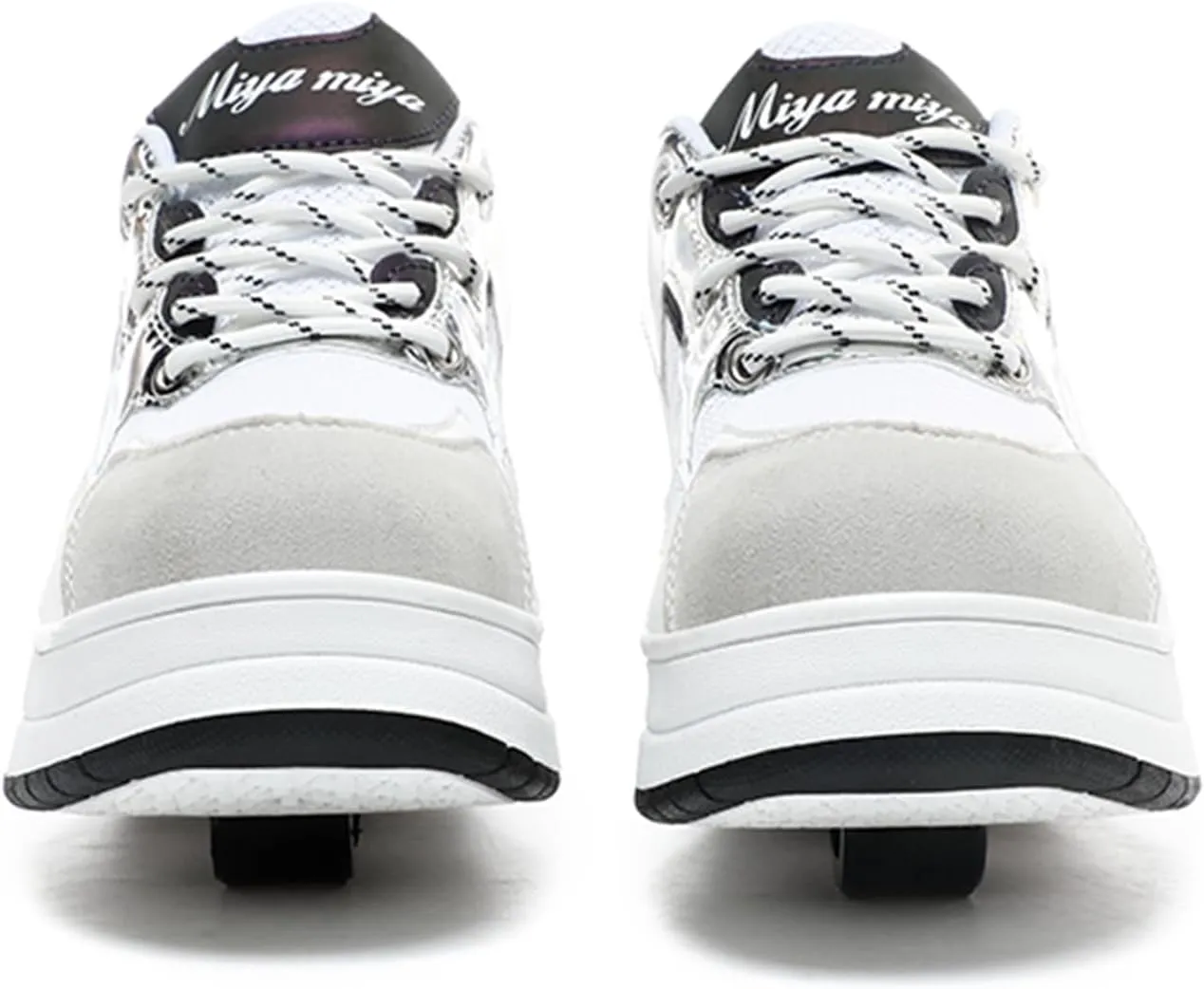 Kids Roller Skate Shoes with Wheels Roller Sneakers for Boys Girls Kids Deformation Wheeled Shoes 