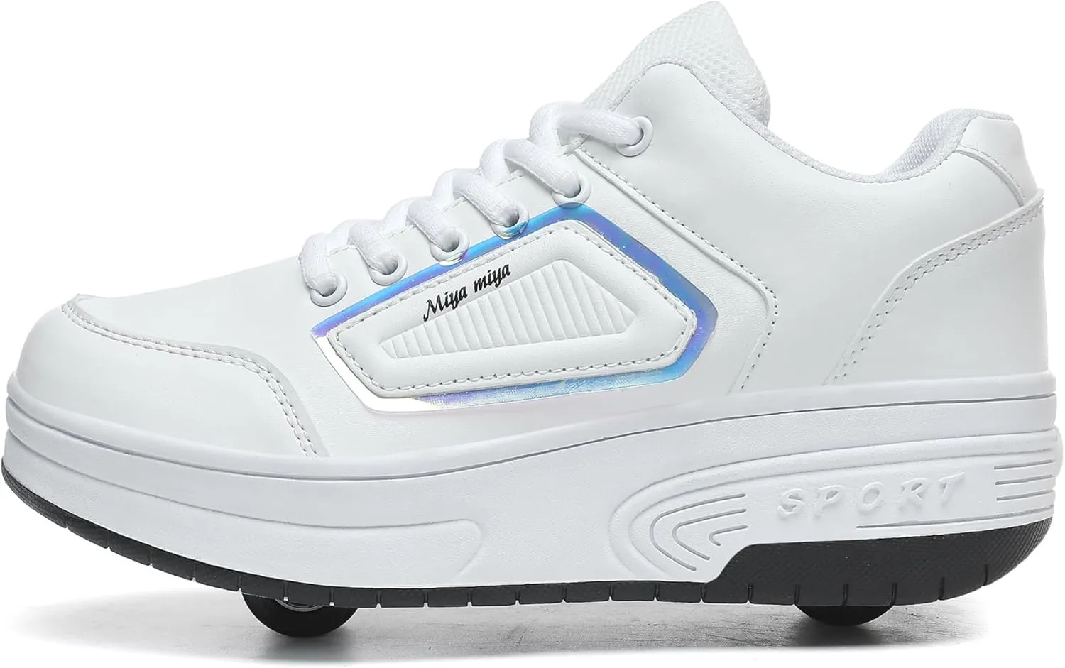 Kids Roller Skate Shoes with Wheels Roller Sneakers for Boys Girls Kids Deformation Wheeled Shoes 