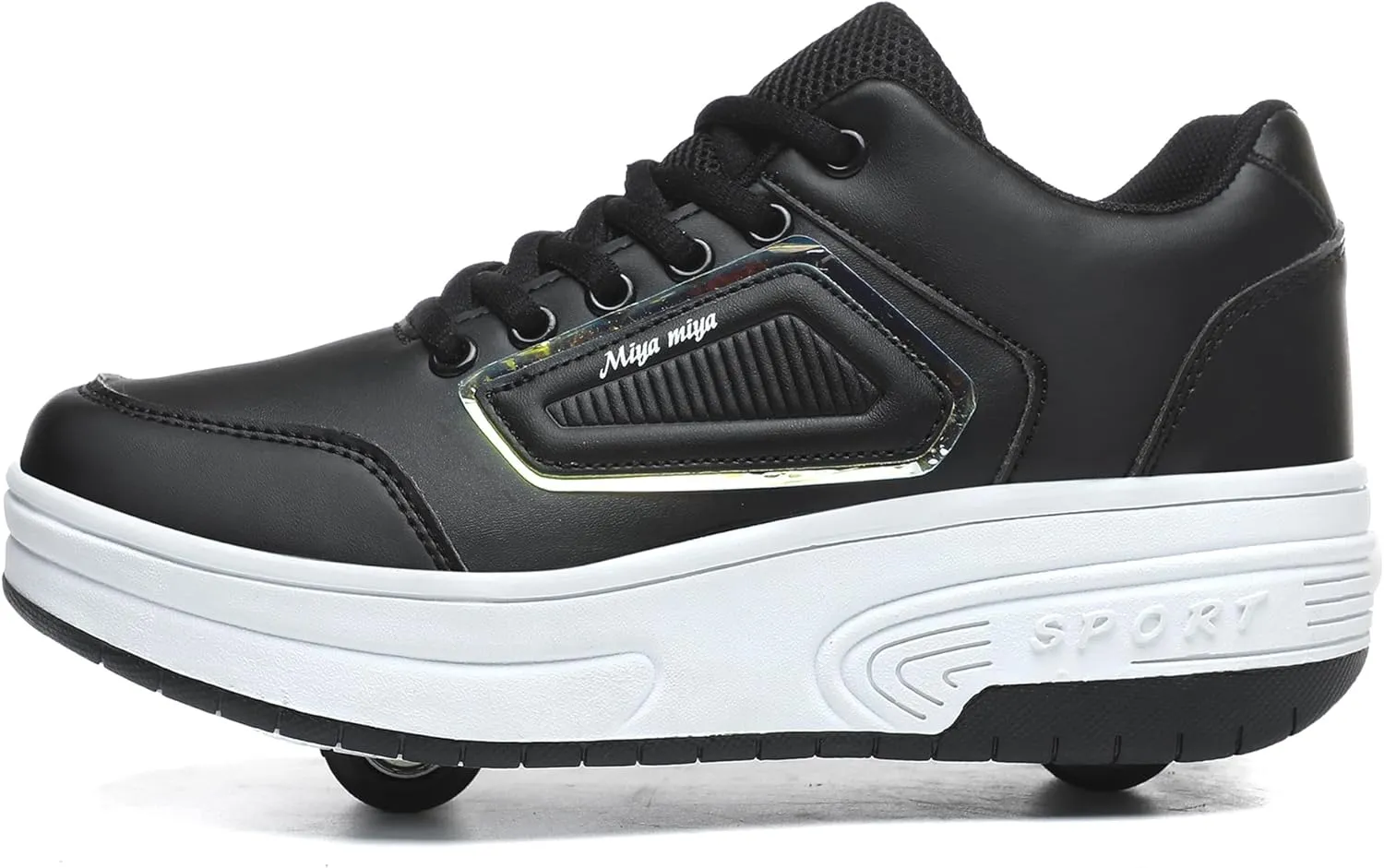Kids Roller Skate Shoes with Wheels Roller Sneakers for Boys Girls Kids Deformation Wheeled Shoes 