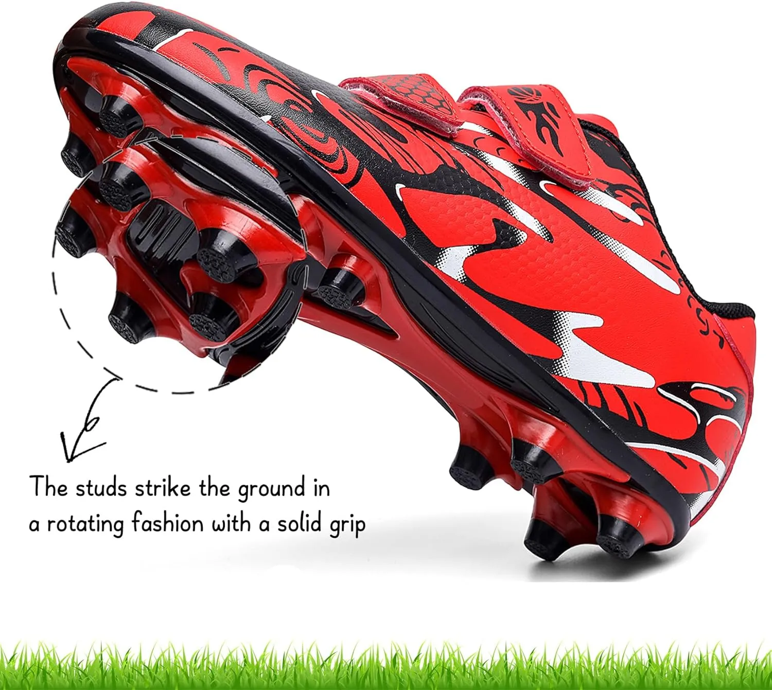 Kids Soccer Cleats Boys Girls Firm Ground Soccer Shoes Youth Professional Athletic Outdoor Football Cleats Shoes