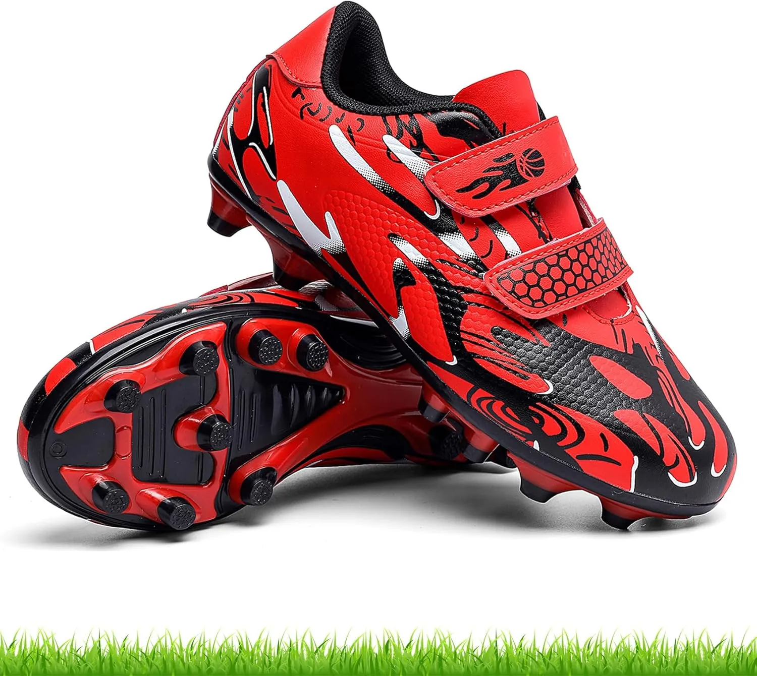 Kids Soccer Cleats Boys Girls Firm Ground Soccer Shoes Youth Professional Athletic Outdoor Football Cleats Shoes