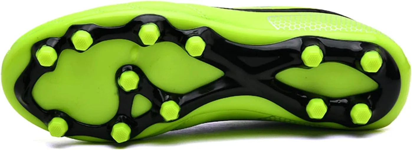 Kids Soccer Cleats Firm Ground Outdoor Soccer Shoes for Boys Girls