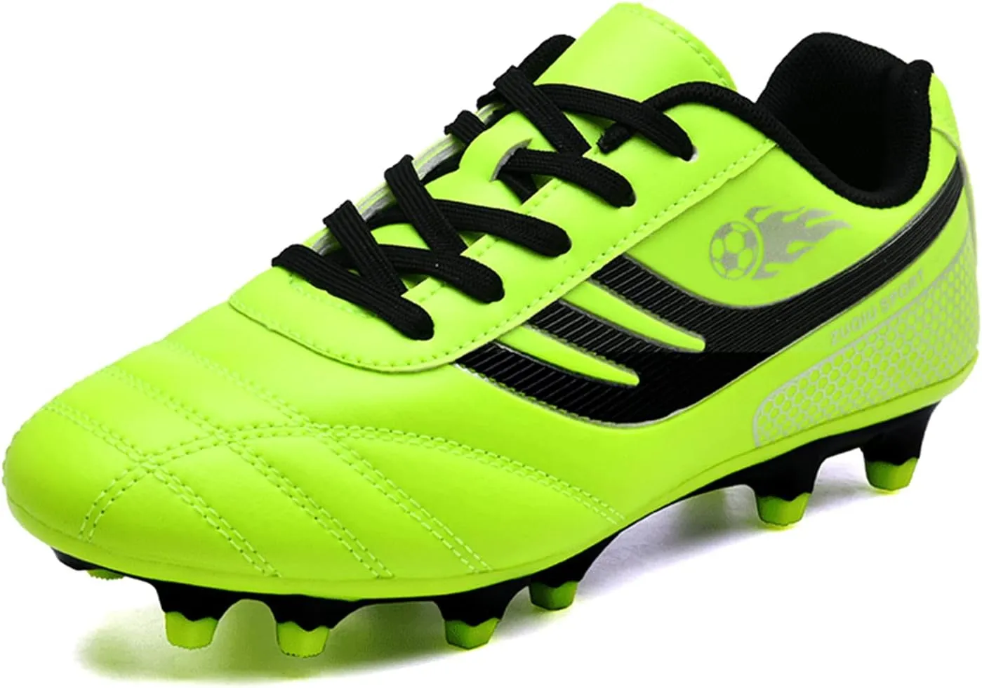 Kids Soccer Cleats Firm Ground Outdoor Soccer Shoes for Boys Girls