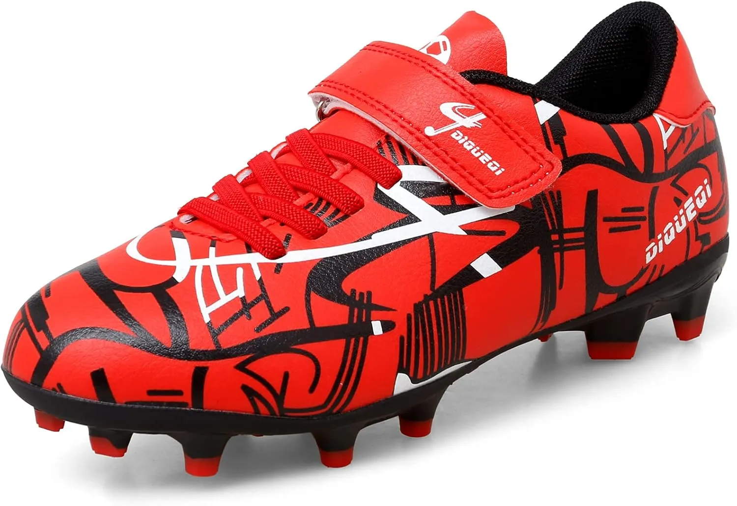 Kids Soccer Cleats Shoes Boys Girls Athletic Outdoor Indoor Firm Ground Soccer Shoes Comfortable Football Shoes