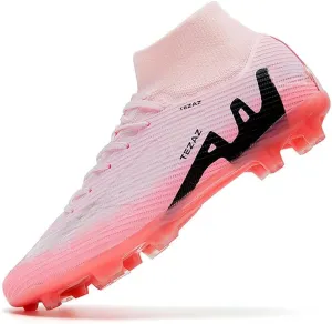 Kids Soccer Shoes Boys Girls Firm Ground Professional Athletic Outdoor Football Cleats for Youth Futsal