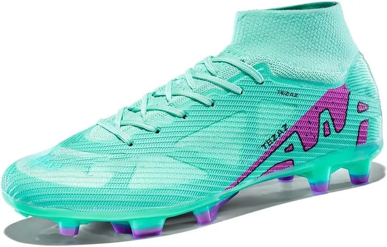 Kids Soccer Shoes Boys Girls Firm Ground Professional Athletic Outdoor Football Cleats for Youth Futsal