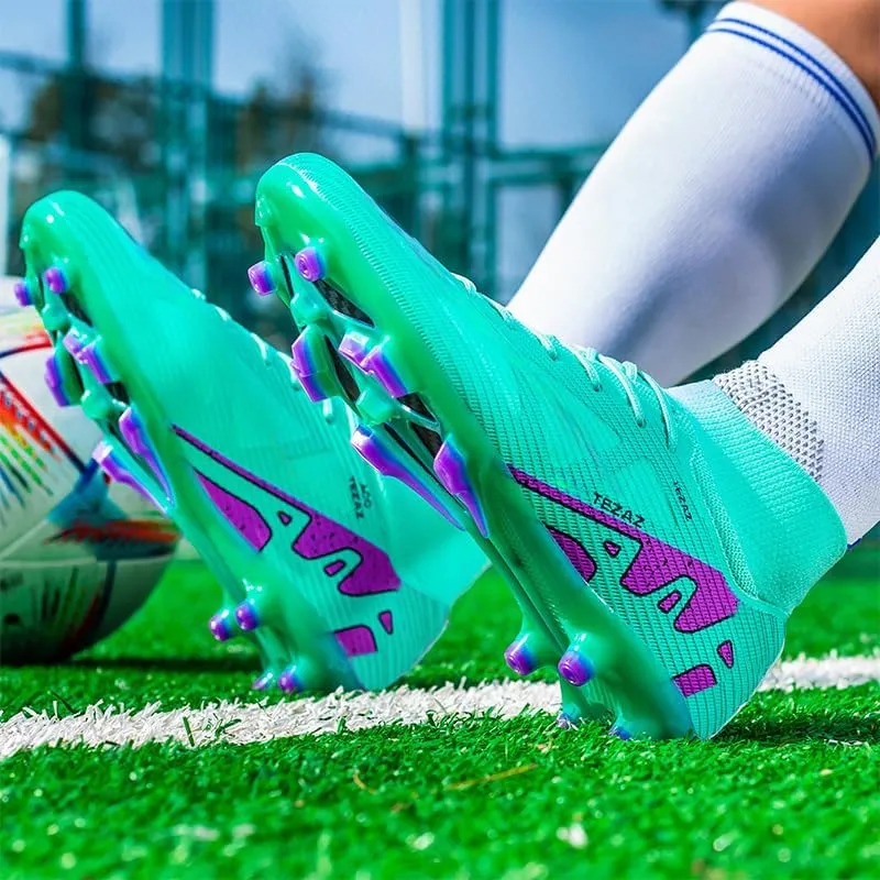 Kids Soccer Shoes Boys Girls Firm Ground Professional Athletic Outdoor Football Cleats for Youth Futsal
