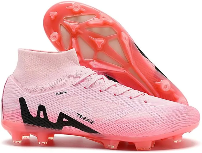 Kids Soccer Shoes Boys Girls Firm Ground Professional Athletic Outdoor Football Cleats for Youth Futsal