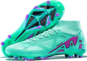 Kids Soccer Shoes Boys Girls Firm Ground Professional Athletic Outdoor Football Cleats for Youth Futsal