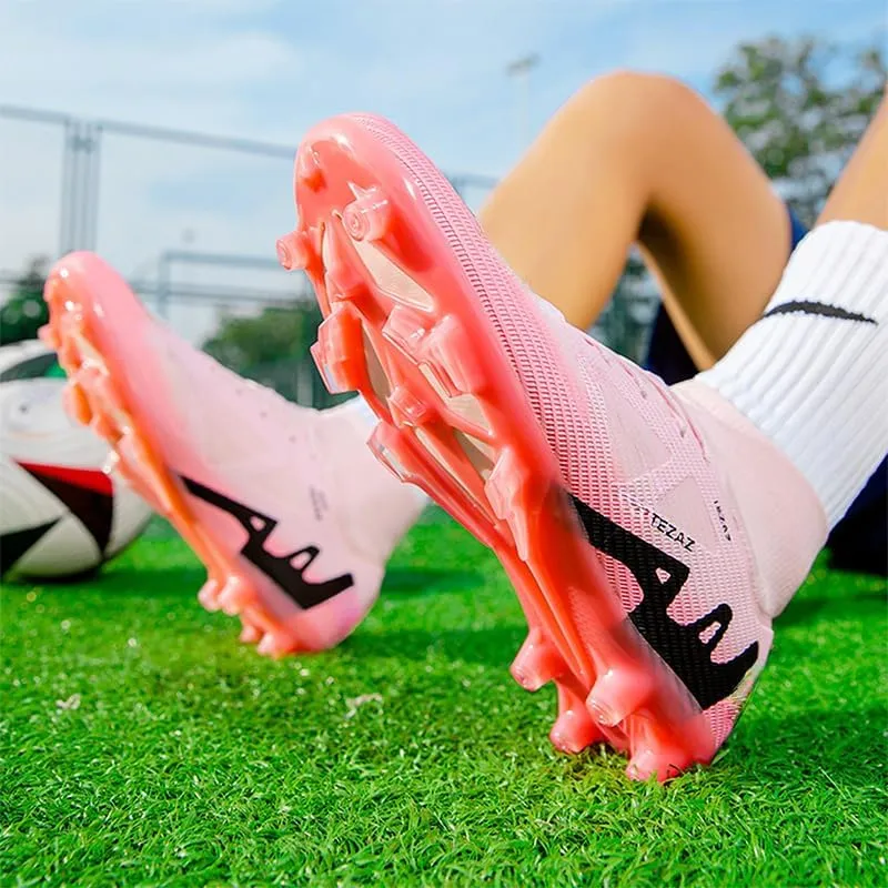 Kids Soccer Shoes Boys Girls Firm Ground Professional Athletic Outdoor Football Cleats for Youth Futsal