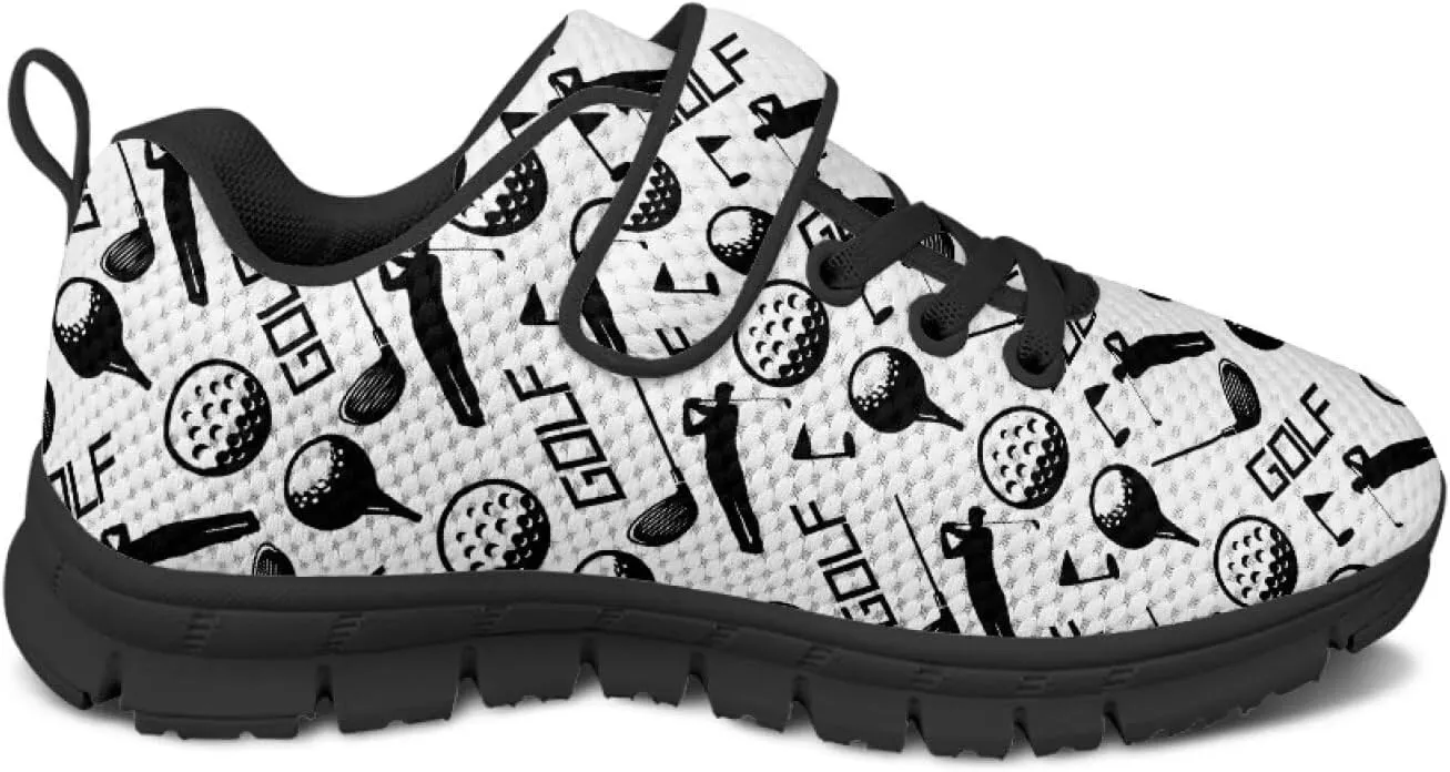 Kids Unisex Tennis Running Shoes Breathable Soft Walking Sneakers for Boys Girls Elastic Cushioned Travel Shoe for Kids Size 11-15 Black Sole