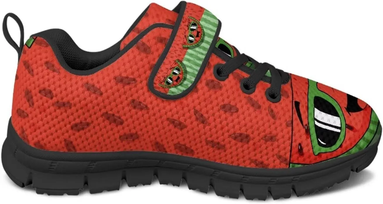 Kids Unisex Tennis Running Shoes Breathable Soft Walking Sneakers for Boys Girls Elastic Cushioned Travel Shoe for Kids Size 11-15 Black Sole