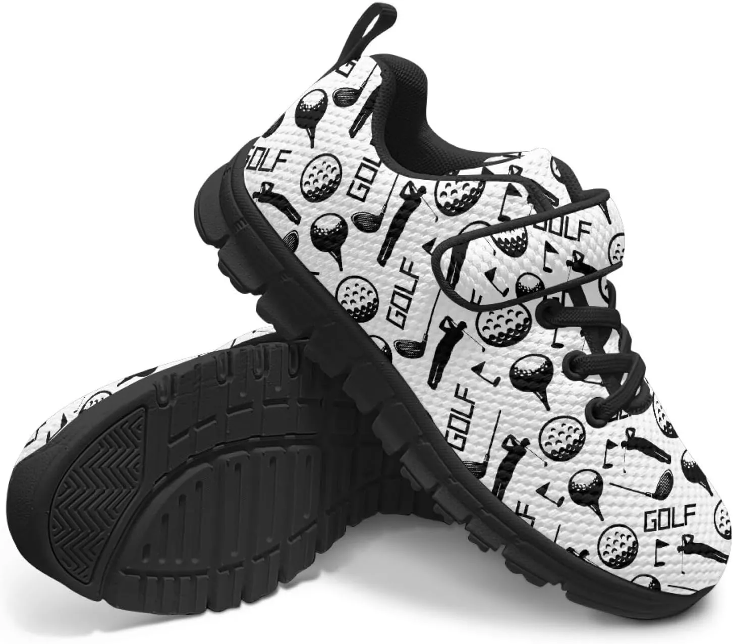 Kids Unisex Tennis Running Shoes Breathable Soft Walking Sneakers for Boys Girls Elastic Cushioned Travel Shoe for Kids Size 11-15 Black Sole