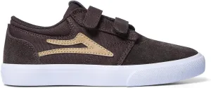 Lakai Griffin Kids Skate Shoes, Chocolate Suede, 3