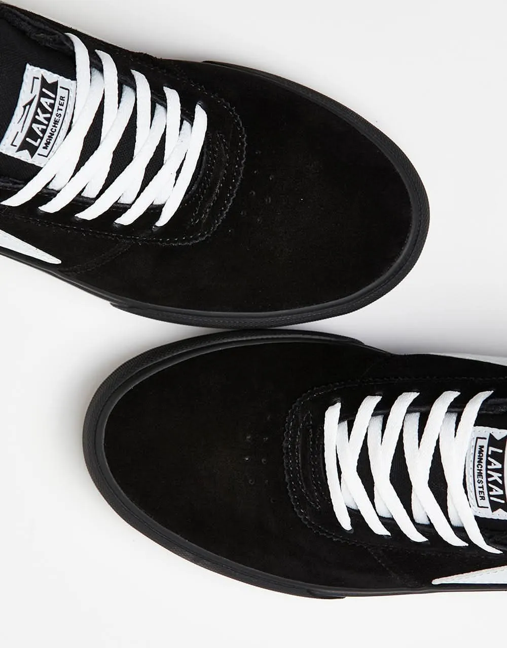 Lakai Manchester Skate Shoes - Black Suede