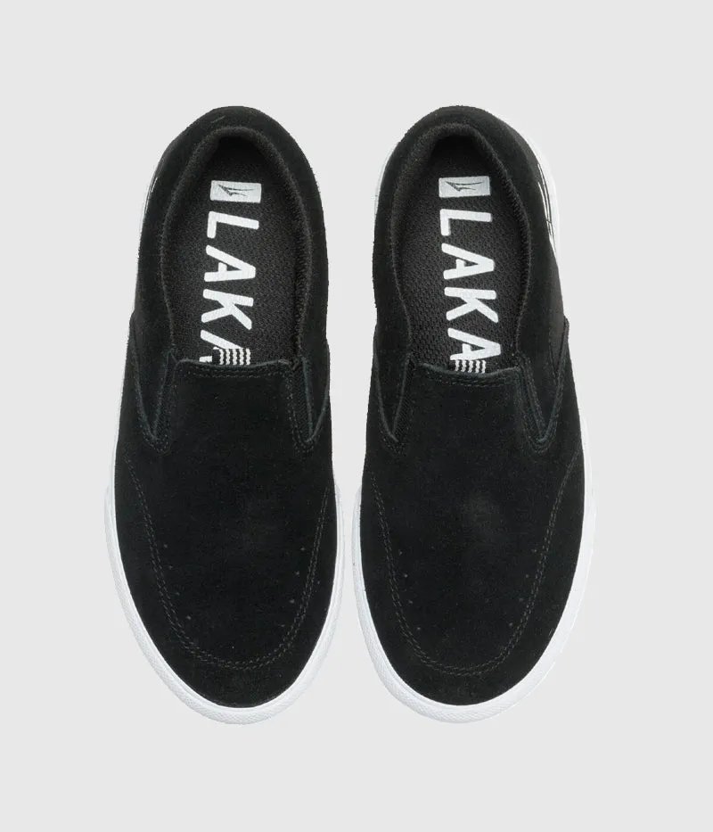 Lakai Owen Slip-on Kids Skate Black Suede