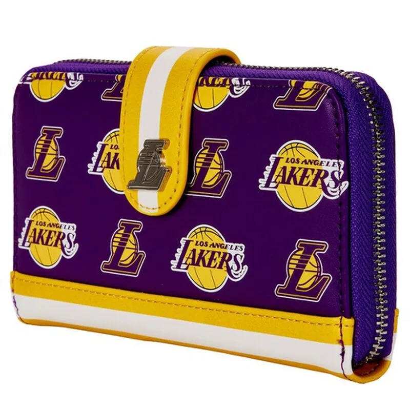 LAKERS LOUNGEFLY SNAP WALLET