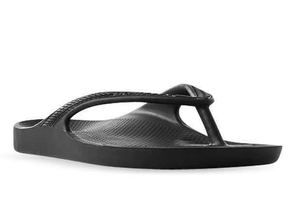 Lightfeet Arch Thongs Black