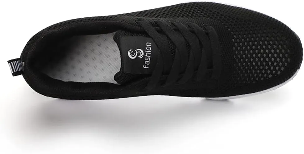 LLTMALL Women's Lace Up Mesh Sneakers Lightweight Tennis Running Shoes