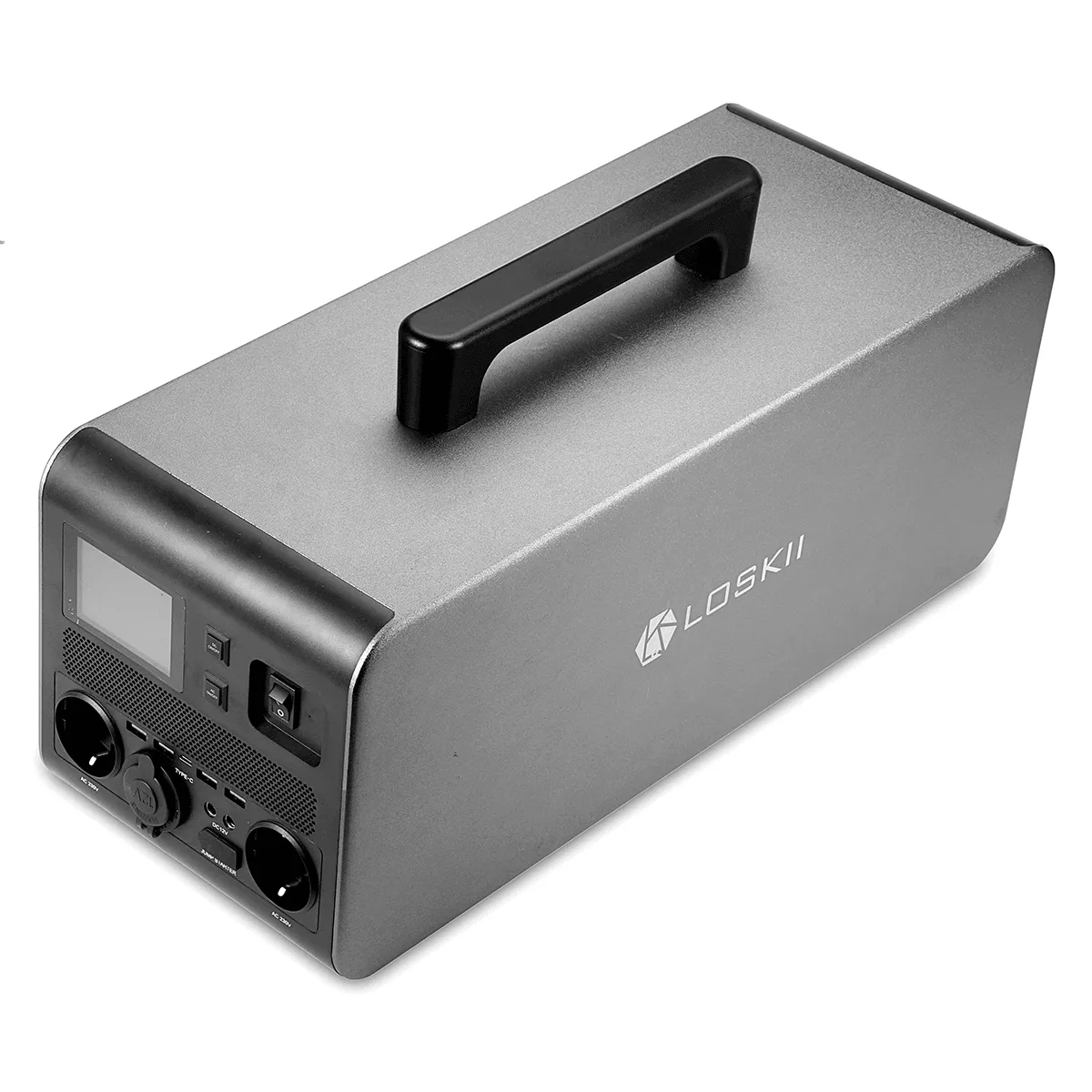 Loskii LK-PS43 Portable Outdoor Power Station Battery Generator 1500W 1497.6WH Camping Solar Generator Emergency Energy Supply LCD Display for Outdoor Camping