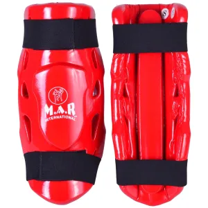 MAR-166A | Red Dipped Foam Double Layer Shin Guard