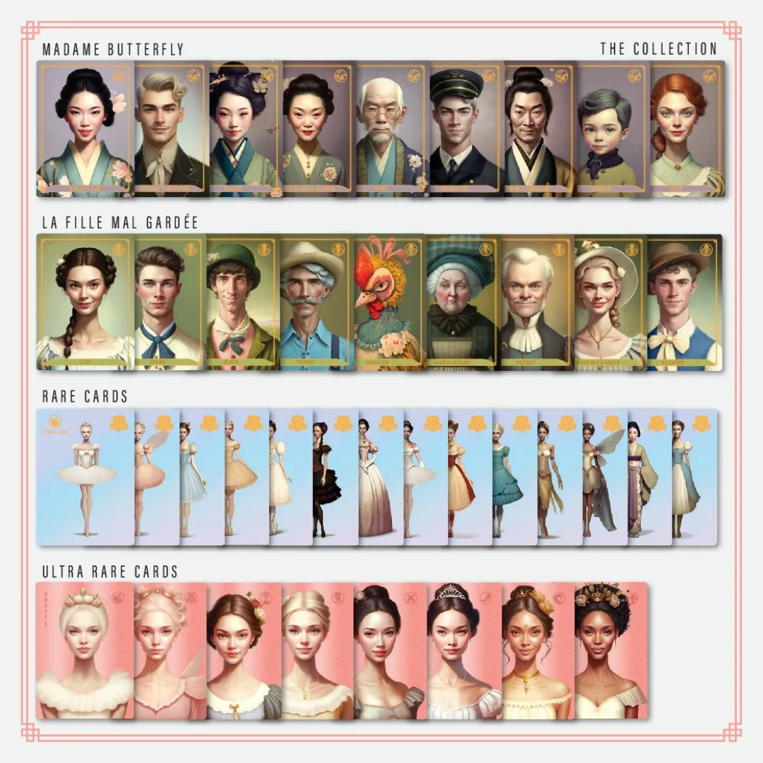 MDM - Ballet Classics Trading Cards - Single Booster Pack (contains 6 cards)