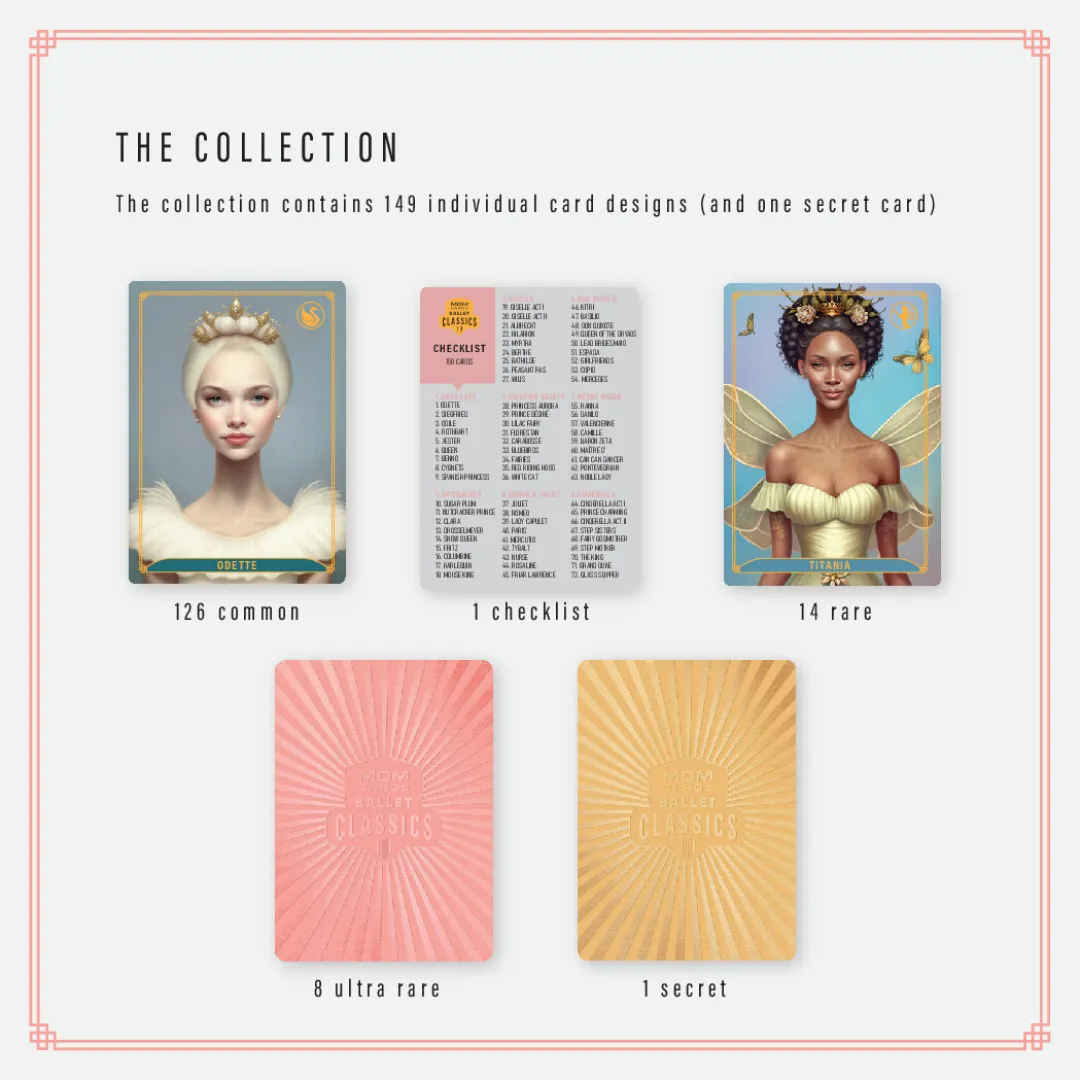 MDM - Ballet Classics Trading Cards - Single Booster Pack (contains 6 cards)