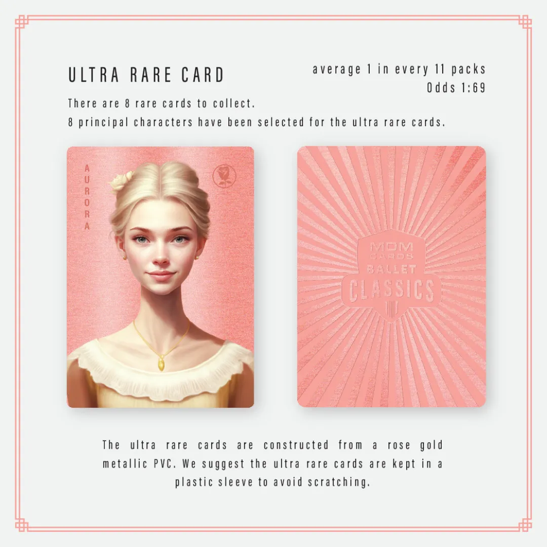 MDM - Ballet Classics Trading Cards - Single Booster Pack (contains 6 cards)