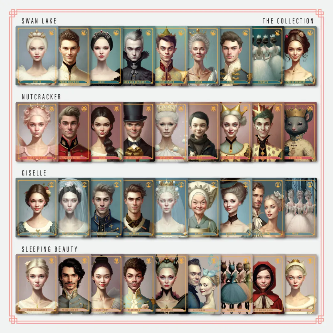 MDM - Ballet Classics Trading Cards - Single Booster Pack (contains 6 cards)