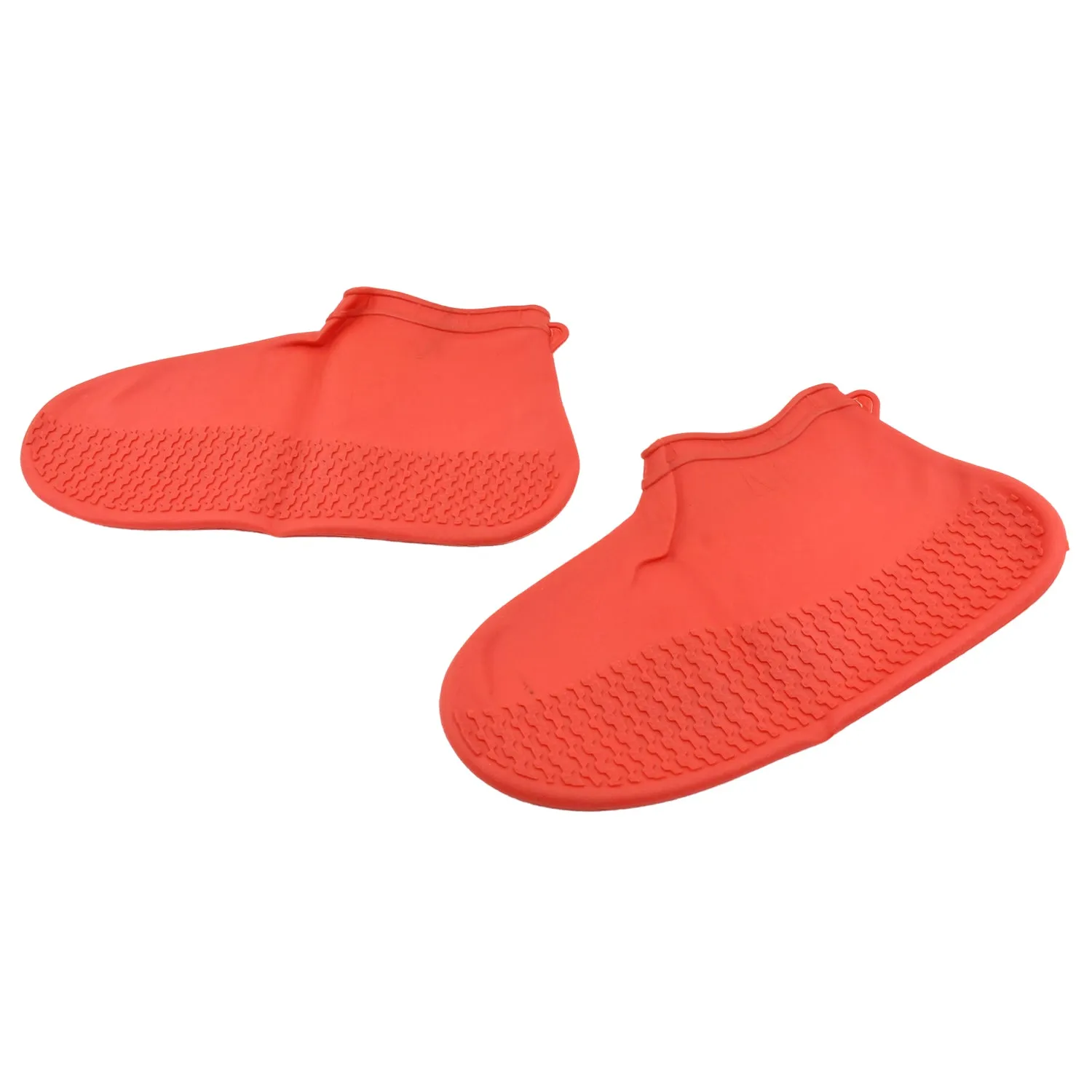 Medium Reusable Silicone Boot Covers (Red, 1 Pair)