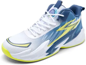 Men Graffiti Basketball Shoes High-Top Sports Shoes Anti-Slip Rubber Soles Indoor Outdoor Sports Running Training Streetwear