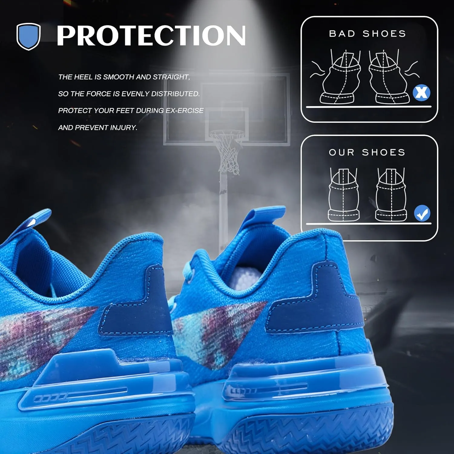 Men Graffiti Basketball Shoes High-Top Sports Shoes Anti-Slip Rubber Soles Indoor Outdoor Sports Running Training Streetwear