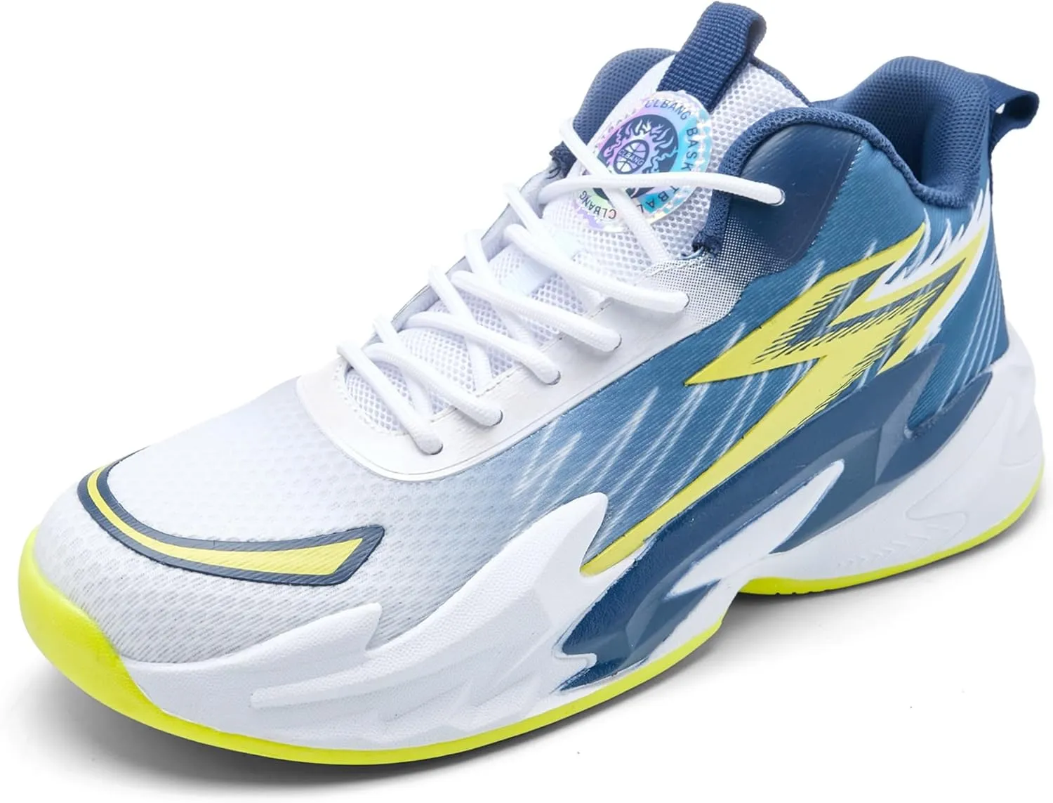 Men Graffiti Basketball Shoes High-Top Sports Shoes Anti-Slip Rubber Soles Indoor Outdoor Sports Running Training Streetwear