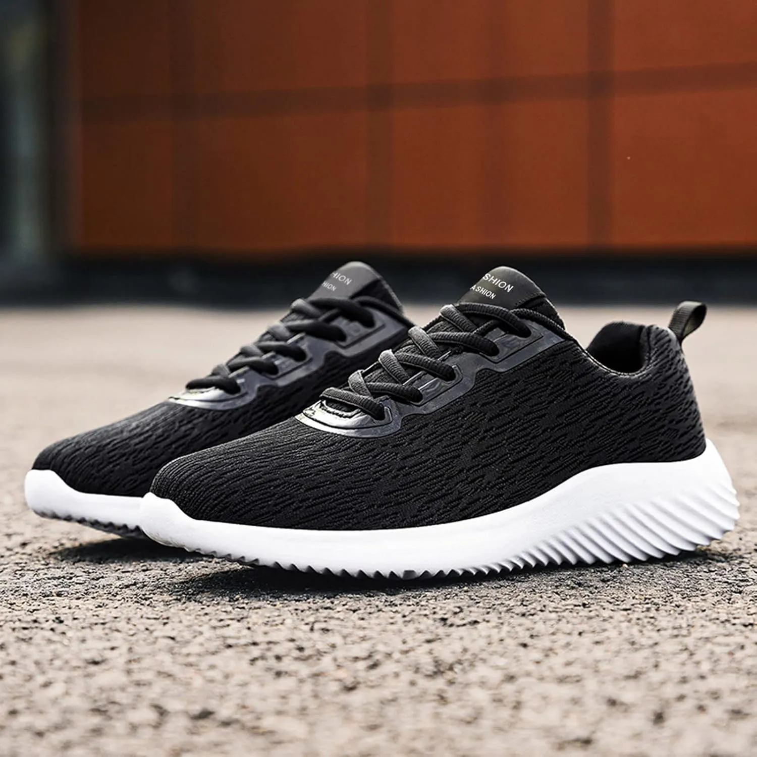 Mens Breathable Lace Up Running Shoes Breathable Casual Comfortable Walking Sneaker Wide Walking Shoes for Men