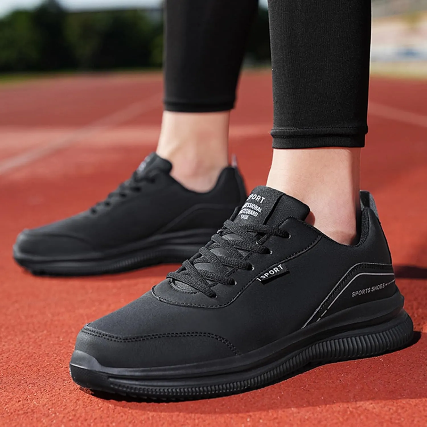 Men's Breathable Mesh Running Shoes Comfortable Breathable Stretch Canvas Slip on Sneaker Men's Recovery Shoes