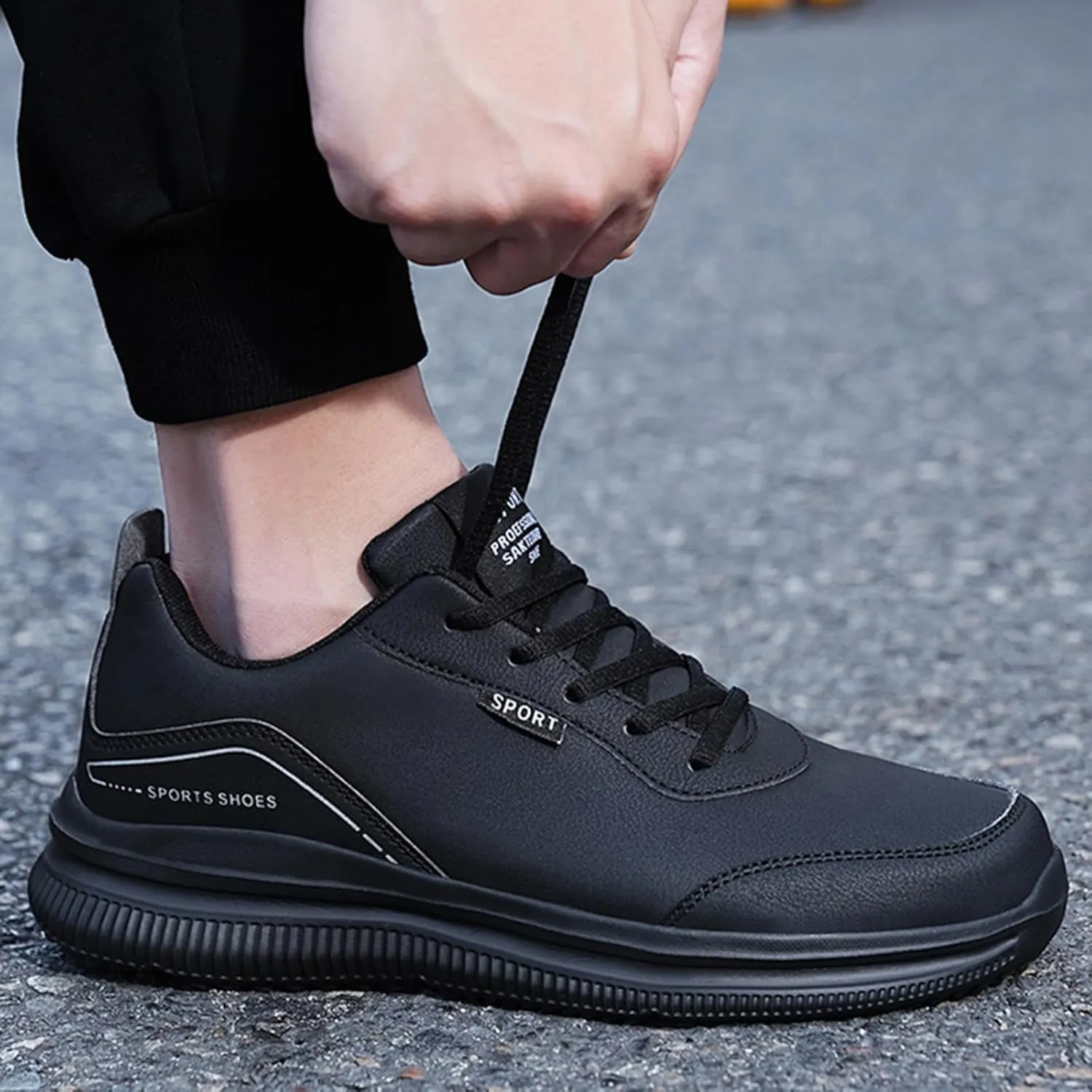 Men's Breathable Mesh Running Shoes Comfortable Breathable Stretch Canvas Slip on Sneaker Men's Recovery Shoes