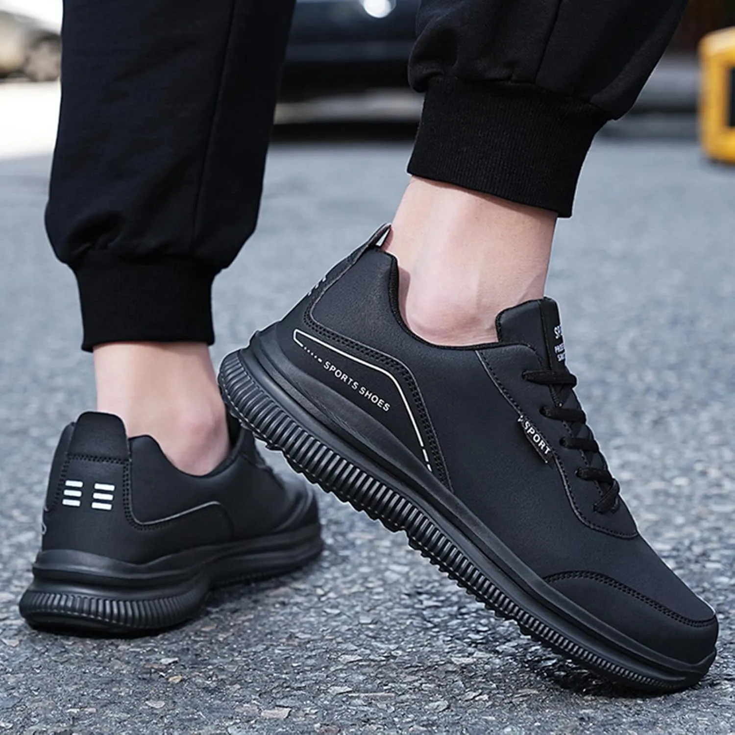 Men's Breathable Mesh Running Shoes Comfortable Breathable Stretch Canvas Slip on Sneaker Men's Recovery Shoes