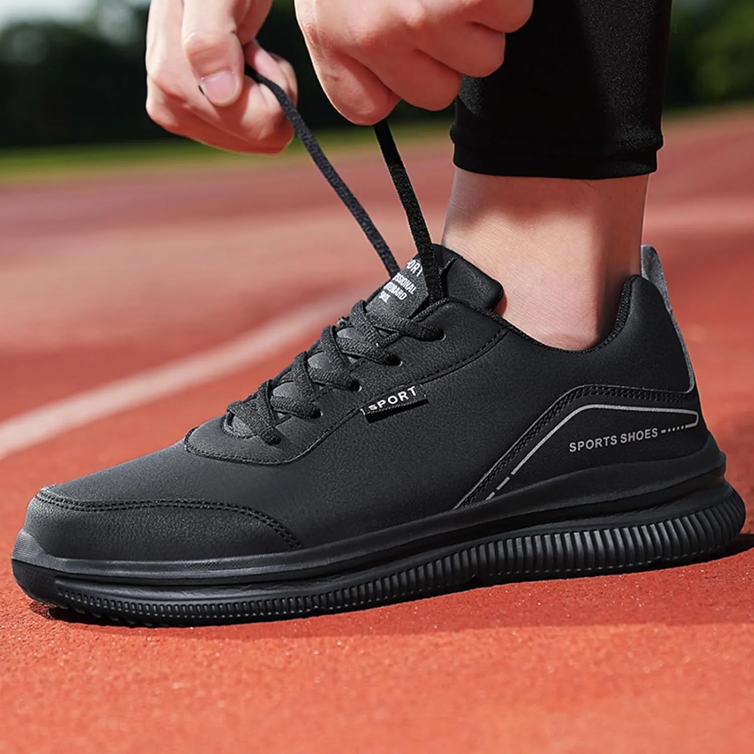 Men's Breathable Mesh Running Shoes Comfortable Breathable Stretch Canvas Slip on Sneaker Men's Recovery Shoes