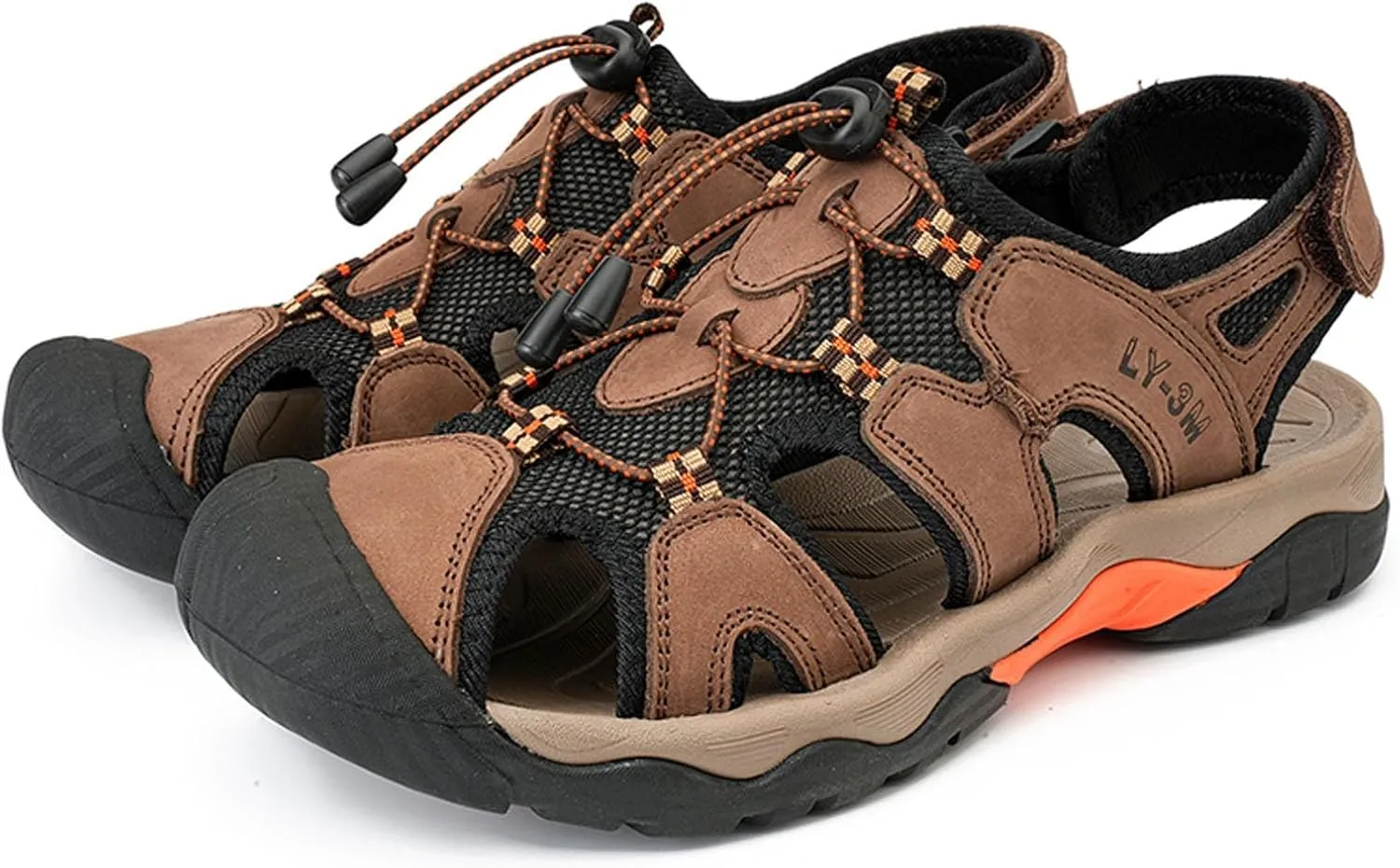 Men's Breathable Summer Sandals Comfortable Outdoor Walking Shoes Lightweight Sporty Beach Footwear for Travel