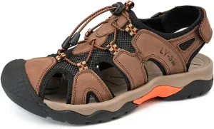 Men's Breathable Summer Sandals Comfortable Outdoor Walking Shoes Lightweight Sporty Beach Footwear for Travel