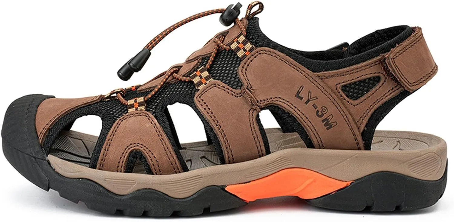 Men's Breathable Summer Sandals Comfortable Outdoor Walking Shoes Lightweight Sporty Beach Footwear for Travel