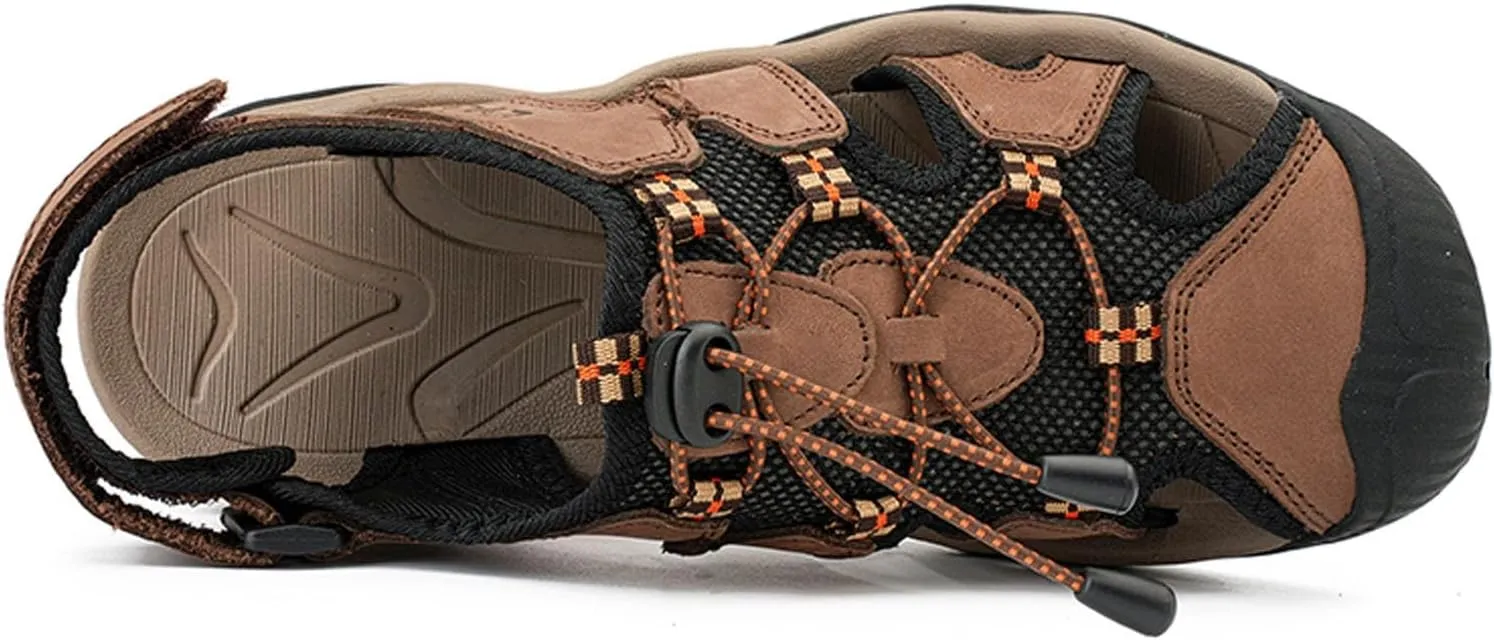Men's Breathable Summer Sandals Comfortable Outdoor Walking Shoes Lightweight Sporty Beach Footwear for Travel