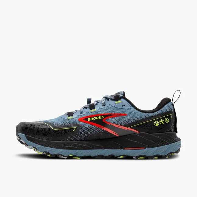 Men's Cascadia 18 Shoe - Citadel/Ebony/Lime