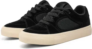 Men's Fashion Hollow Suede Leather Platform Lace Up Sneakers Casual Low Top Breathable Lightweight Walking Trainers Tennis Skate Shoes